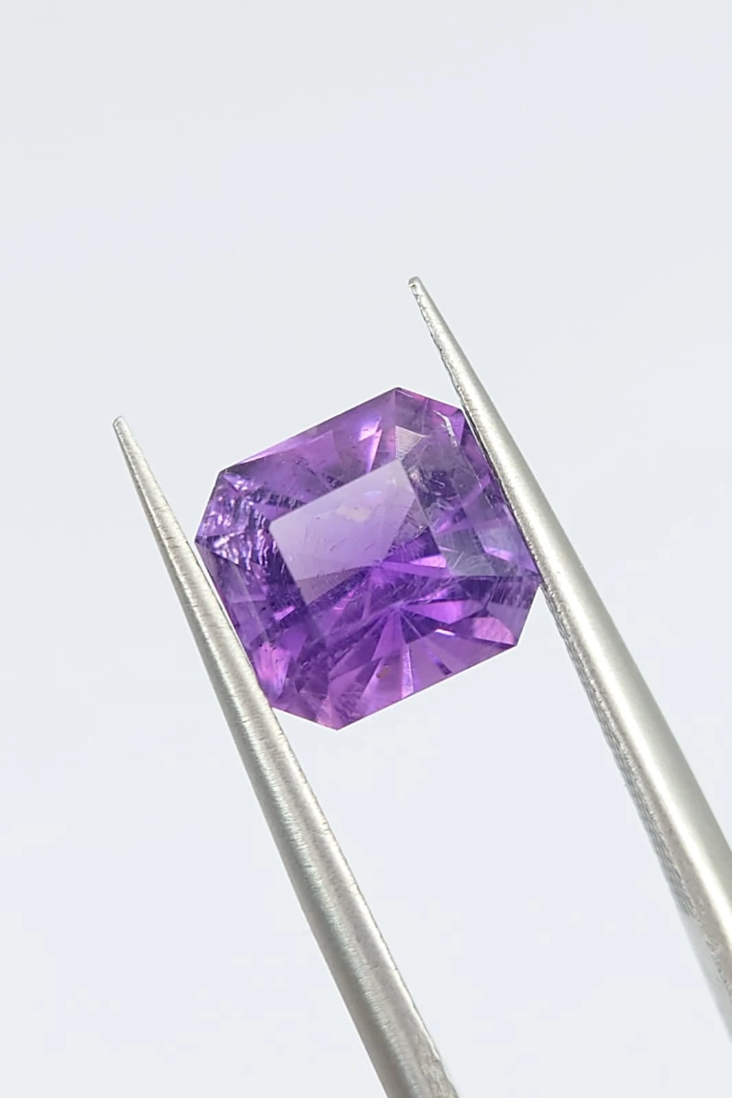2.2ct Amethyst Emerald Cut Loose Gemstone From Nigeria — view 5